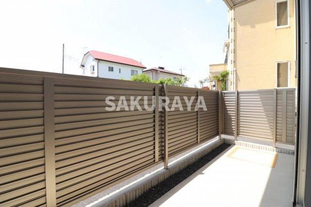 ハピネスのバルコニー|2019年撮影。現況と異なる場合がございます。