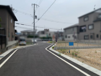 【前面道路含む現地写真】 | 大津市際川3丁目33　分譲地