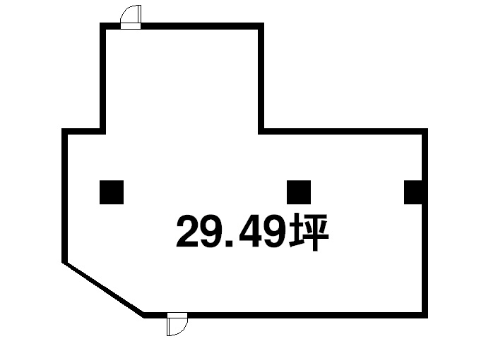 ライフコート富雄　店舗の間取り