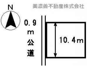 ２２８５４　岐阜市上土居土地の区画図