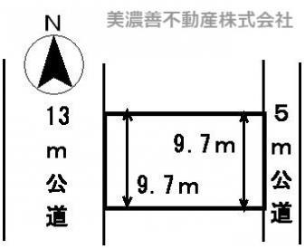 ２４０９９　本巣市上真桑土地の区画図