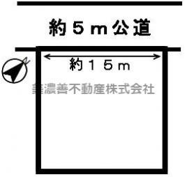 ３０７５９　岐阜市三田洞東土地の区画図