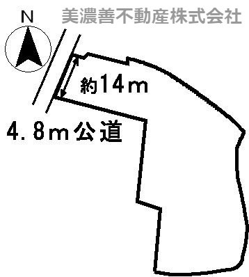 ３３５２９　関市武芸川町高野土地の区画図