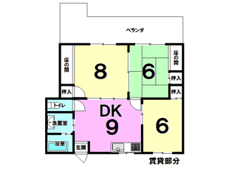 【間取り】 | 西原町上原2丁目　住宅兼アパート | 賃貸部屋