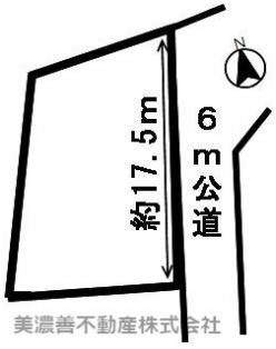 ４５２１７　岐阜市岩井土地の区画図