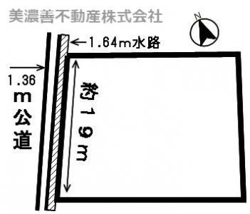 ４５２７７　岐阜市下鵜飼土地の区画図
