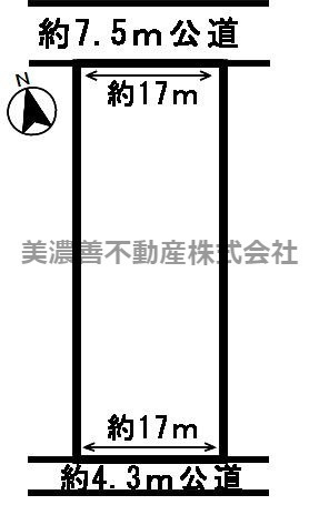 ４５４７４　山県市高木土地の区画図