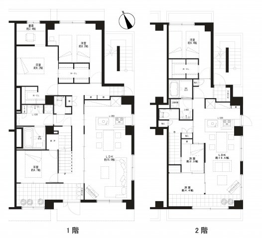 【間取り】 | カテリーナ梅ヶ丘 | ※完全分離型２世帯住宅／賃貸併用住宅、リノベマンション