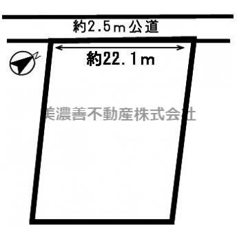 ４７０９２　岐阜市打越土地　の区画図