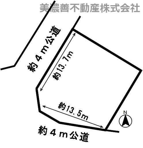 ４８４０２　岐阜市石谷土地の区画図