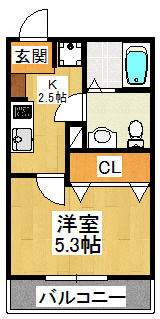 カルム西船橋の間取り