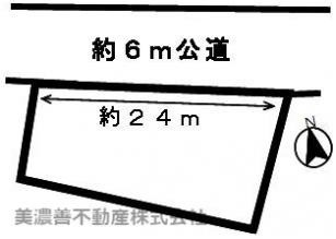 ４９１５１　岐阜市若福町土地の区画図