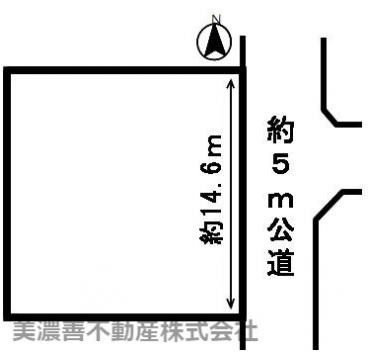 ５２６９３　岐阜市城田寺土地の区画図