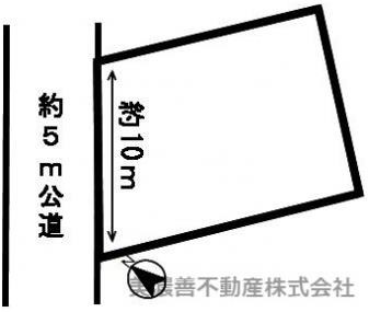 ５３３５３　岐阜市東島土地の区画図