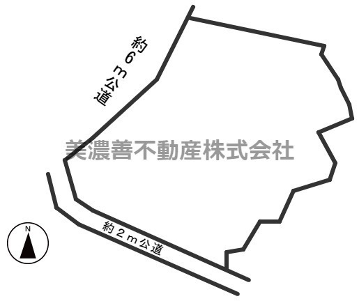 ５０４２４　岐阜市加野土地の区画図
