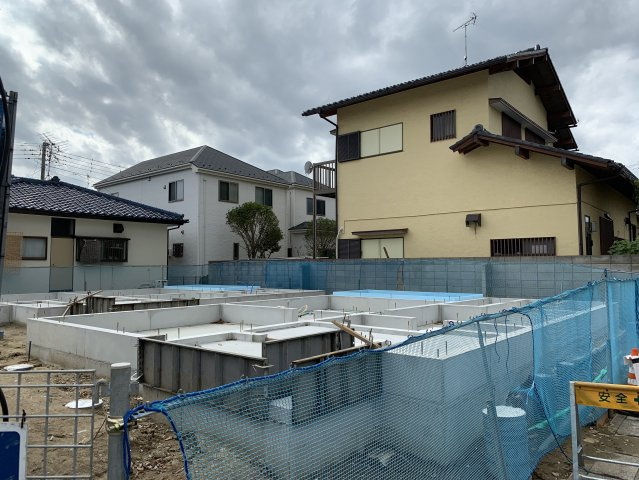 習志野市秋津4丁目　新築戸建　4098万円～の外観|1号棟　9/12撮影