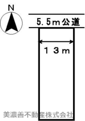 ２７７６６　岐阜市琴塚土地の区画図