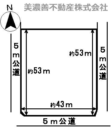 ３２５１８　羽島市正木町大浦土地の区画図