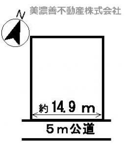 ３５９５７　関市迫間台土地の区画図