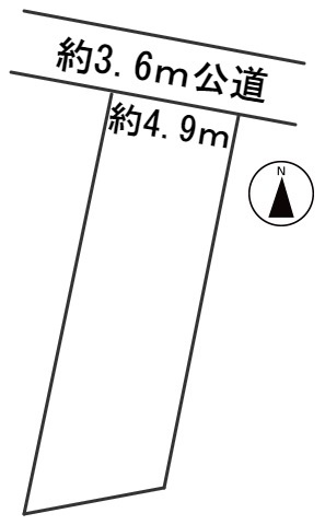 ３９４８２　岐阜市敷島町土地の区画図