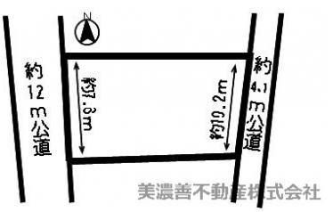 ４３６００　下呂市金山町金山土地の区画図