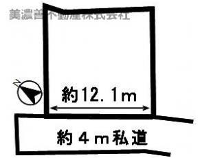 ５０６９０　各務原市前渡西町土地の区画図