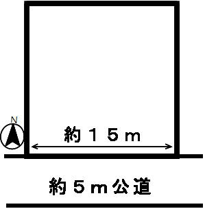 ５０８２２　関市迫間台土地の区画図