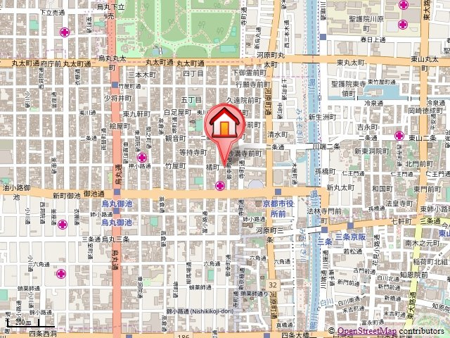 ヴィラスタジオーネ御所南の地図