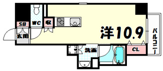 【間取り】 | レジディア神戸磯上