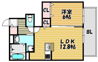 【間取り】 | ボヌール・アクル