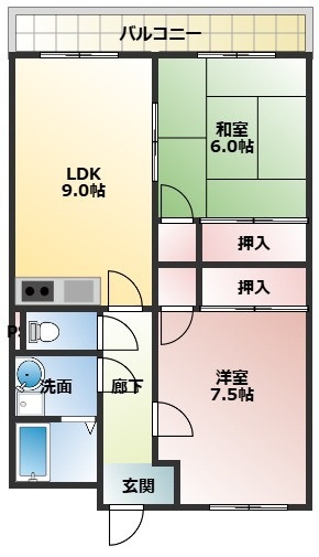 【間取り】 | ジュネス住吉 | ジュネス住吉