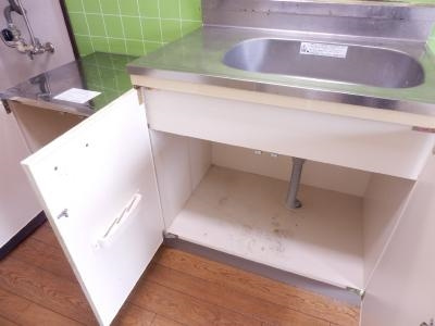 ハイツアマデウス壬生のキッチン|キッチン流し台