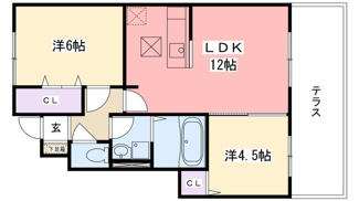 【間取り】 | エスポワールＤ棟