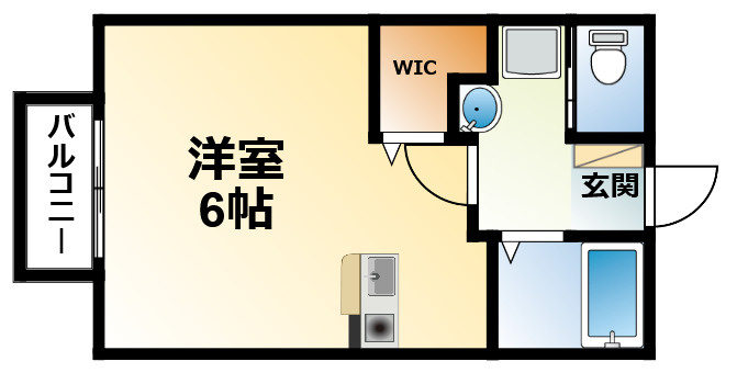 アメニティ東金Ⅰの間取り