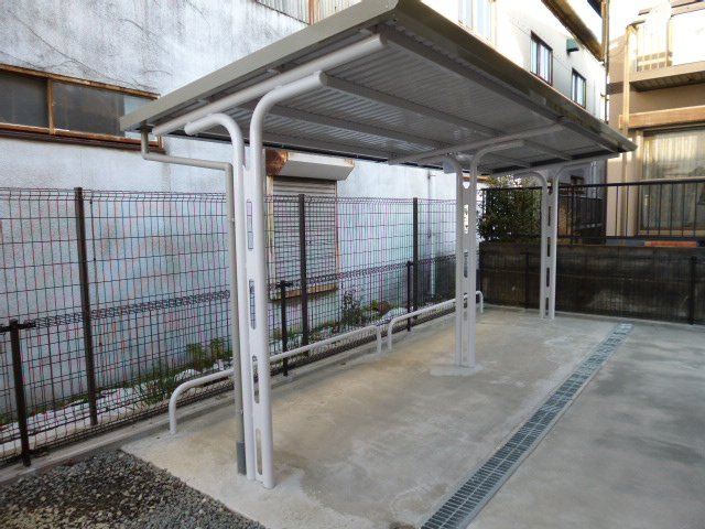 倉敷市青江のアパートのその他共用部分|自転車置き場