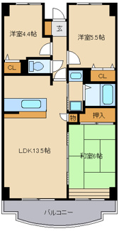 【間取り】 | シャトル清水 | 間取り図