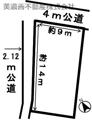 ２８０２４　岐阜市鷺山土地の区画図