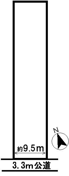 ３３６７４　羽島市上中町長間土地の区画図