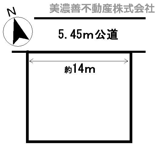 ３６９４４　岐阜市葭町土地の区画図