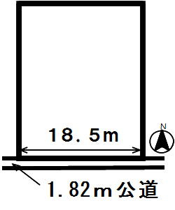 ４３６３９　岐阜市鷺山向井町土地の区画図