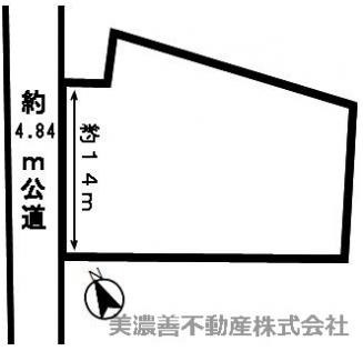 ４７０７４　各務原市前渡東町土地の区画図