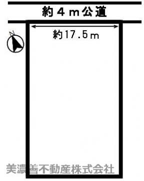 ４７１９０　各務原市鵜沼羽場町土地の区画図