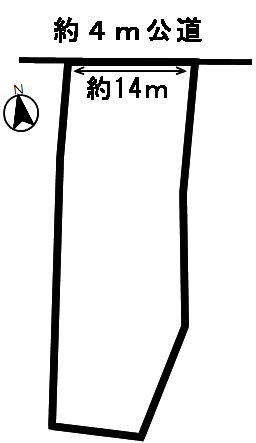 ４８４８８　関市上白金土地の区画図