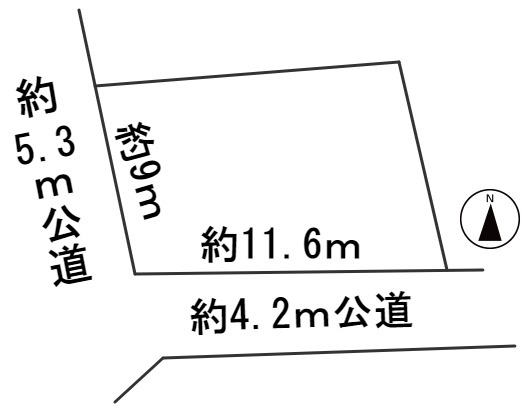 ４８８５５　不破郡垂井町土地の区画図
