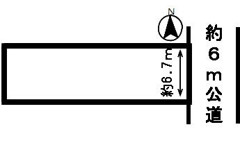４９５１１　関市弥生町土地の区画図