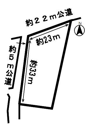 ５０４９４　安八郡神戸町丈六道土地の区画図