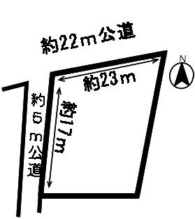 ５０８６５　安八郡神戸町丈六道土地の区画図