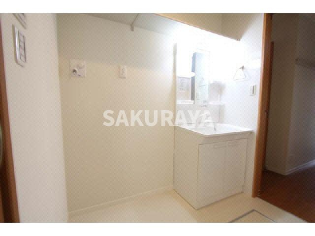 グリーンハーブの洗面所|現況と異なる場合がございます。