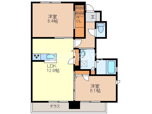 グリーンハーブの間取り