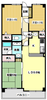 【間取り】 | イトーピア土気 | 103号室間取り図